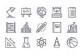 Education and Learning related line icon set. Royalty Free Stock Photo